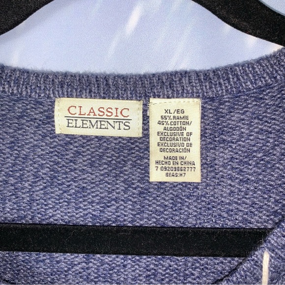 Vintage Ugly Christmas Sweater Mittens Cardigan - Picture 3 of 13